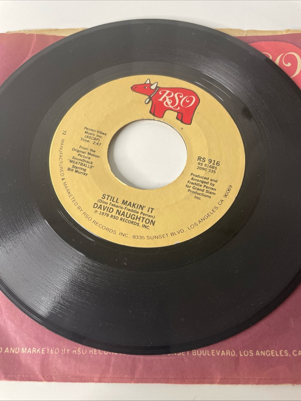 David Naughton - Makin' It / Still Makin' It - RSO Records RS 916 - EX